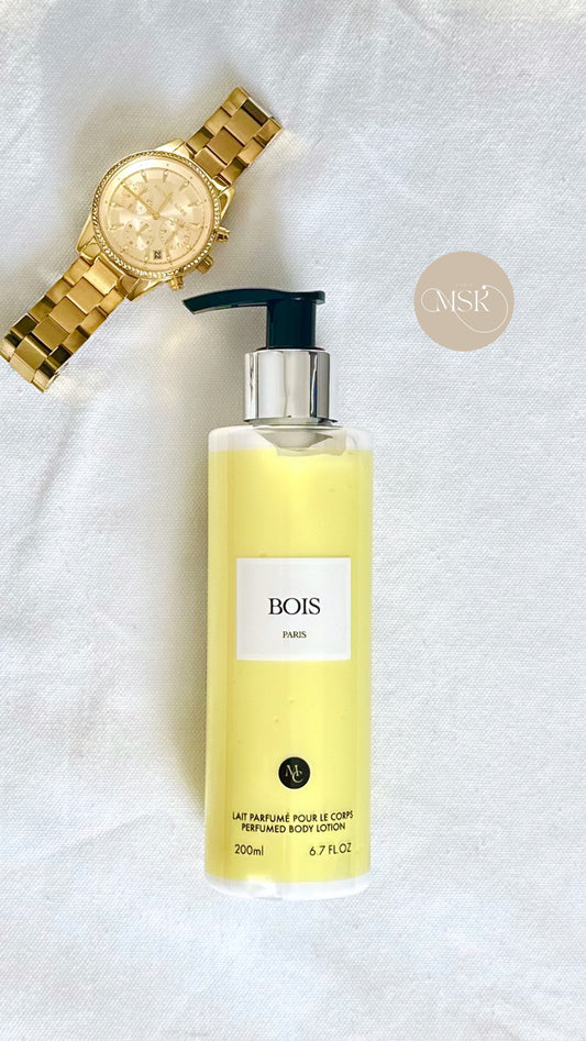 Lait corporel parfumé inspiration Bois d’argent