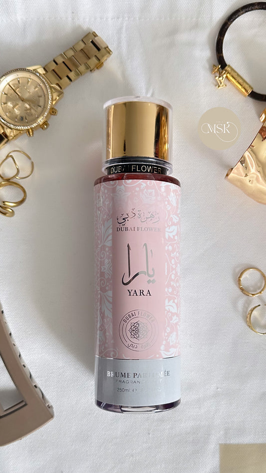 Brume pour corps et cheveux Yara Rose